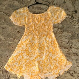 Yellow and white romper. Good condition